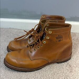 MEN'S WOOLRICH YANKEE MID LACE HORWEEN LEATHER Welted BOOT Size 8 D